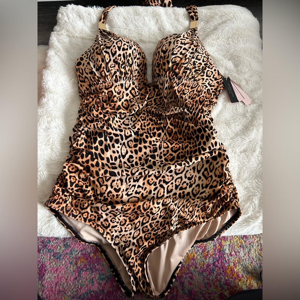 Victoria's Secret Leopard Print One Piece Swimsuit